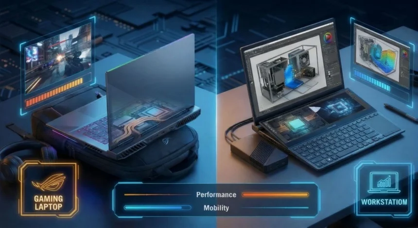 Gaming-Laptops vs. Workstations – Performance, Kühlung und Mobilität für mobile Gamer