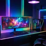 RGB Lighting Gaming Setup 2025 LED strips, smart lighting and Philips Hue integration for immersive ambience