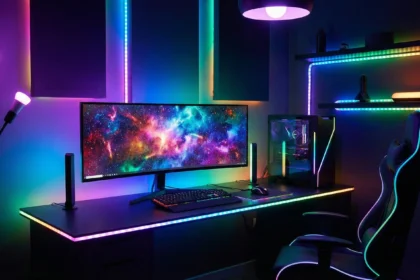 RGB Lighting Gaming Setup 2025 LED strips, smart lighting and Philips Hue integration for immersive ambience